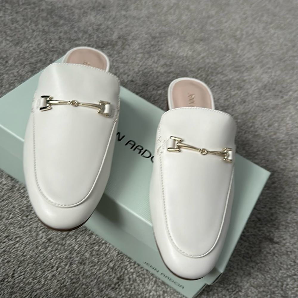 Brand New White Loafers